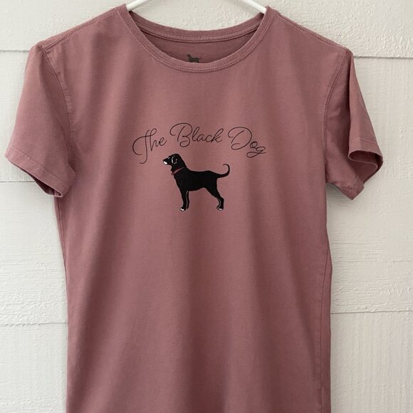 Black Dog MV Women’s T-shirt Pink Size XS - Picture 1 of 12